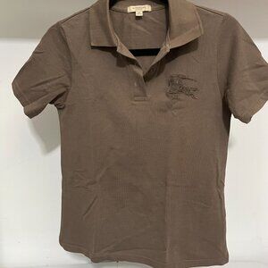 Burberry Brown Polo T - Xs